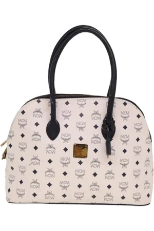 MCM Pre-owned, Dam, ONE Size, Pre-owned handväska i canvas