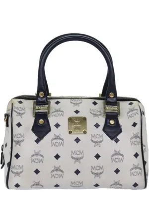 MCM Pre-owned, Dam, ONE Size, Pre-owned handväska i canvas