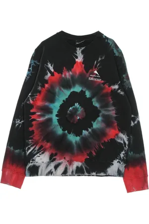 MAUNA KEA Sweatshirts & Hoodies, Herr, L, Bomull, Svart Tie-Dye Crewneck Sweatshirt