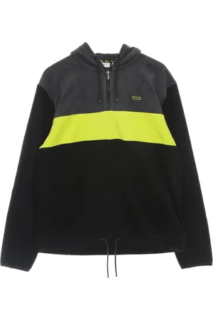 Fila Sweatshirts & Hoodies, Herr, M, Polyester, Svart Fleece Half Zip Hoodie