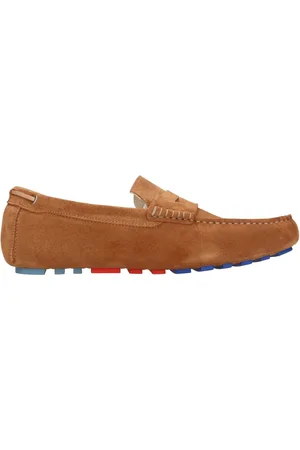 Fluchos Skor, Herr, 43 EU, Mocka, Platta skor Brun