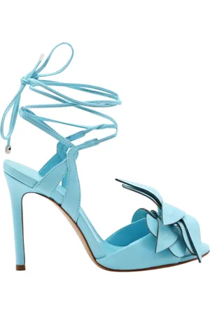 Schutz Skor, Dam, 36 EU, Läder, Blommig Snörning Högklackade Sandaler