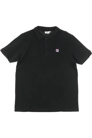 Fila Topp, Herr, S, Svart Pikétröja med korta ärmar