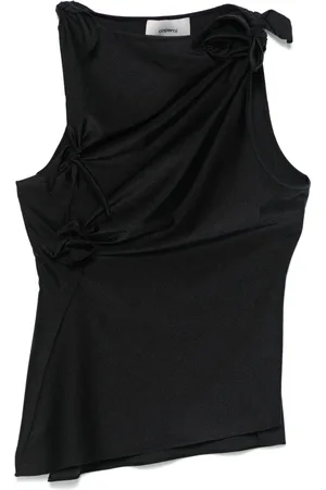 COPERNI Topp, Dam, XS, Svart Ärmlös Topp med Asymmetrisk Design
