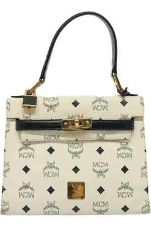 MCM Pre-owned, Dam, ONE Size, Pre-owned handväska i canvas