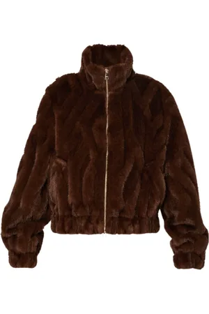 Liu Jo Jacka, Dam, S, Brun Ecofur Bomberjacka