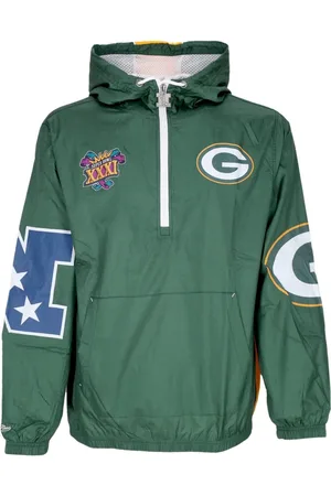 Mitchell & Ness Sport, Herr, L, Polyester, Bay Packers Windbreaker Anorak Jacka
