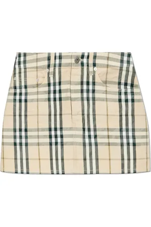 Burberry Kjol, Dam, 3Xs, Bomull, Kjol med Rutmönster