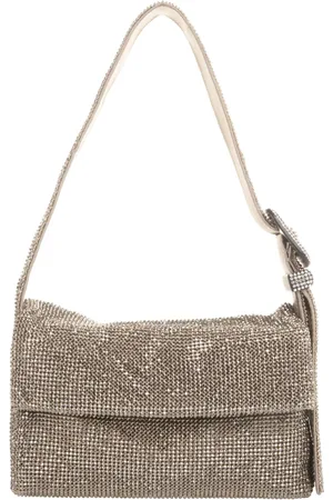 BENEDETTA BRUZZICHES Väska, Dam, ONE Size, Platinum Crystal Axelväska Foldover Top