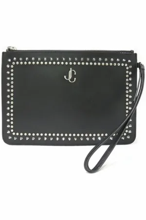 Jimmy Choo Pre-owned, Dam, ONE Size, Pre-owned Laeder kuvertvskor