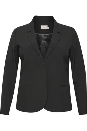 Kaffe Jacka, Dam, XL, Klassisk Blazer Jacka Svart Djup