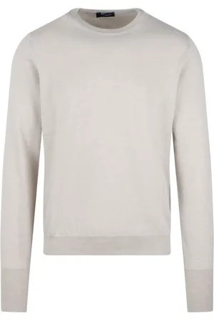 DRUMOHR Stickade tröjor & koftor, Herr, 2Xl, Kashmir, Kashmir Crewneck Sweater - Tillverkad i Italien