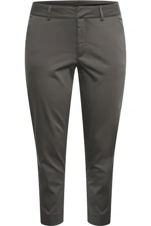 Kaffe Byxor, Dam, XL, Chino Byxor Mörk Skugga Kort Längd