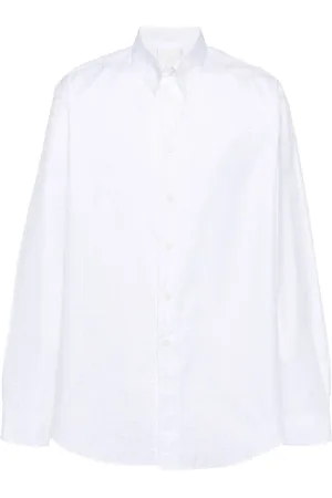 Givenchy Skjorta, Herr, 2Xl, Bomull, Vit Monogram Formell Skjorta