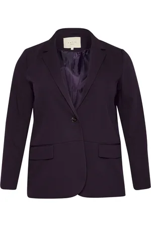 Kaffe Jacka, Dam, XL, Polyester, Lila Dawn Blazer Jacka med Fickor