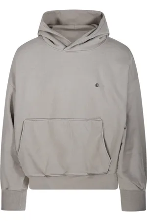 A PAPER KID Sweatshirts & Hoodies, Herr, L, Bomull, Taupe Hoodie Sweatshirt