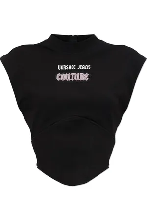 VERSACE Topp, Dam, L, Bomull, Ärmlös topp