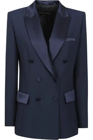 HEBE STUDIO Jacka, Dam, L, Polyester, Blå Polyesterjacka Tillverkad i Italien