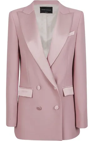 HEBE STUDIO Jacka, Dam, XS, Polyester, Rosa Polyesterjacka Made in Italy