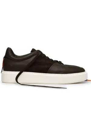 Barracuda Skor, Herr, 41 EU, Läder, Färgglada Lädersneakers med Mockaband