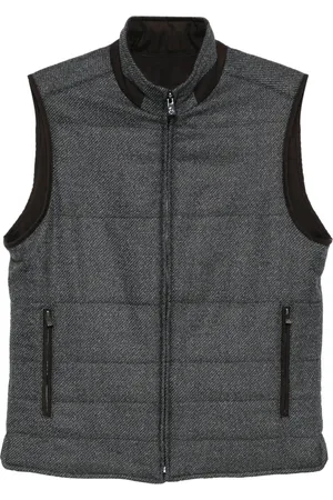 corneliani Jacka, Herr, M, Ull Twill Reversible Gilet med Fickor