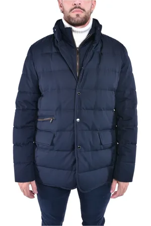 MOORER Jacka, Herr, 4Xl, Quiltad Dunjacka med Avtagbar Huva
