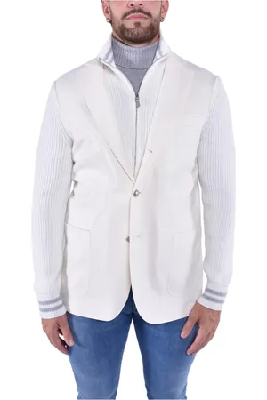 ELEVENTY Jacka, Herr, M, Polyester, Ullblandad stickad jacka