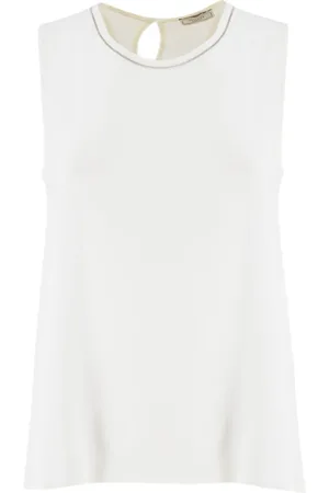 PESERICO SIGN Topp, Dam, M, Lurex Crew-Neck Top