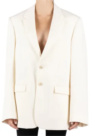 WARDROBE.NYC Jacka, Dam, S, Vit Ull Blazer