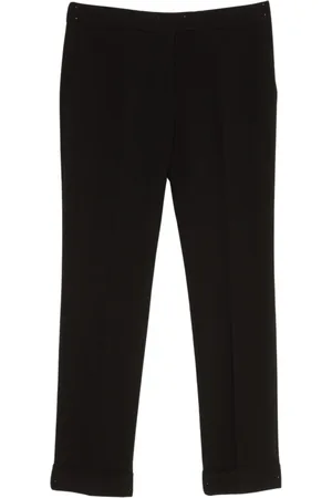 Twin-Set Byxor, Dam, M, Polyester, Svarta Byxor för Kvinnor