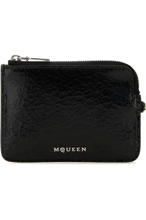 Alexander McQueen Accessoarer, Herr, ONE Size, Läder, Klassisk Svart Läderkorthållare