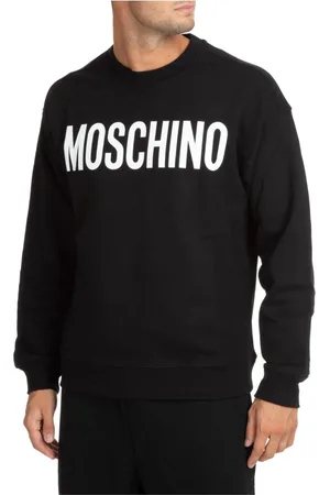 Moschino Sweatshirts & Hoodies, Herr, XL, Bomull, Mönstrad Logosweatshirt