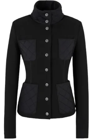 Giorgio Armani Jacka, Dam, M, Matelassé Ståkrage Jacka Svart