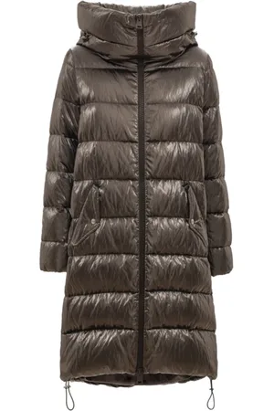HERNO Kappa, Dam, S, Bomull, Lång Vadderad Parka med Huva