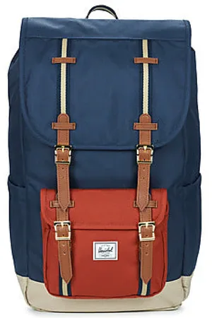 Herschel Väska, Dam, ONE Size, Blå Little America ryggsäck för kvinnor