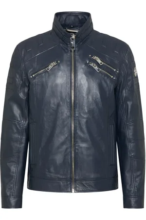 Carlo Colucci Jacka, Herr, M, Läder, Joker Bikerstil Läderjacka