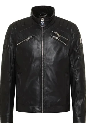 Carlo Colucci Jacka, Herr, XL, Läder, Joker Bikerstil Läderjacka