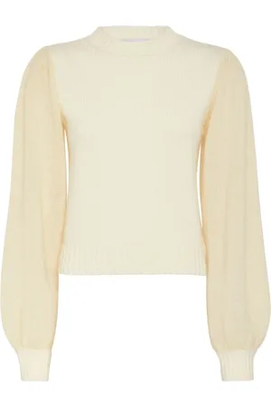 MVP Wardrobe Stickade tröjor & koftor, Dam, S, Nylon, Mohair Puff Sleeve Ulltröja