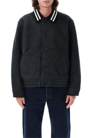Obey Jacka, Herr, L, Läder, Svart ytterkläder jacka Aw24