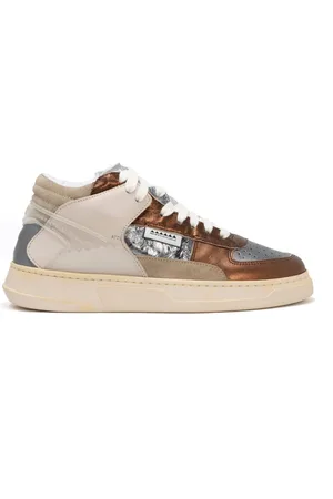 RUN OF Skor, Dam, 36 EU, Bomull, Sneakers MID Bronze W