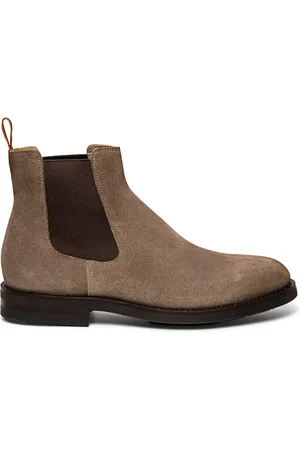 santoni Skor, Herr, 44 1/2 EU, Mocka, Herr mocka Chelsea boot