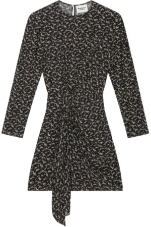 Isabel Marant Klänning, Dam, S, Tryckt kort klänning med eleganta detaljer