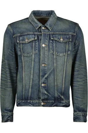 Saint Laurent Jacka, Herr, XL, Denim, Klassisk Jeansjacka
