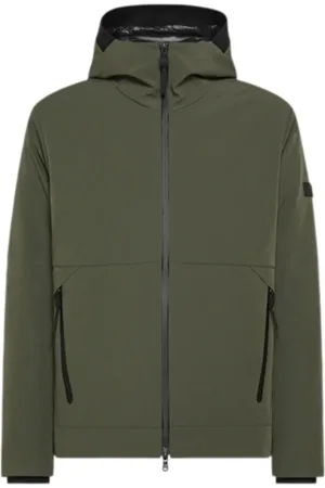 Peuterey Jacka, Herr, XL, Nylon, Grön Bomberjacka med Huva