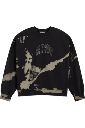 BARROW Sweatshirts & Hoodies, Herr, S, Bomull, Abstrakt Logo Oversized Unisex Sweatshirt