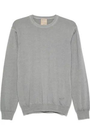 Woolrich Stickade tröjor & koftor, Herr, 2Xl, Vintage Pärlgrå Crewneck Tröja