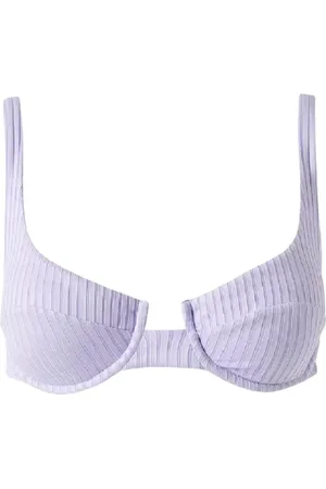Melissa Odabash Badkläder, Dam, L, Polyester, Lavendel Bikini Topp med Underwire