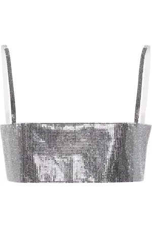 Nué Notes Topp, Dam, S, Kristallprydd metallisk tanktop