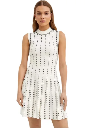 Simkhai Klänning, Dam, XS, Polyester, Vit Mini Klänning Cosette Stil
