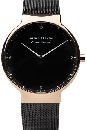 Bering Accessoarer, Herr, ONE Size, Herrur Max René 15540-262 Roséguld Svart